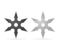 Shuriken set Royalty Free Stock Photo