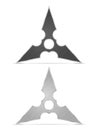 Shuriken set Royalty Free Stock Photo