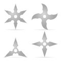 Shuriken set Royalty Free Stock Photo