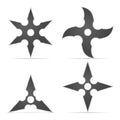 Shuriken set Royalty Free Stock Photo