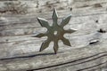 Shuriken throwing star, traditional japanese ninja cold weapon