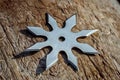 Shuriken throwing star, traditional japanese ninja cold weapon