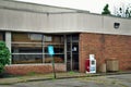 Shut down abandoned coffee shop fast food restaurant that closed due to lack of business