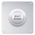 Shut Down Button Turn Off Closure Cutoff Stop Royalty Free Stock Photo