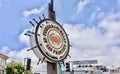 Fishermans wharf sign against blue sky