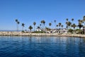 Waterfront homes in Newport Beach, California Royalty Free Stock Photo