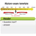 History - History chart Before and after Christ Royalty Free Stock Photo