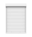 Shutter roll door blind. Warehouse roller shop outlet door garage or window