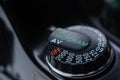 Shutter Speed Dial Button Close Up Royalty Free Stock Photo