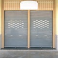 Shutter steel door - home security Royalty Free Stock Photo