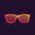 Shutter sunglasses, shades vector