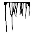 Paint drips vector element. Grunge effect Royalty Free Stock Photo