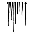 Paint drips vector element. Grunge effect Royalty Free Stock Photo