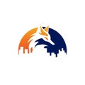 Orange Blue Fox House Designs Logo