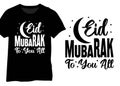 Eid Mubarak To You All, Eid Typography Design