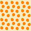 Preppy Hippie Oranges Y2K Indie Pattern