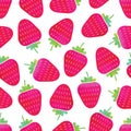 Abstract strawberry illustration seamless pattern background