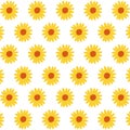 Yellow Sunflower Pretty Retro Y2K Pattern