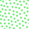 Neon Green Polka Dots Y2K Indie Pattern