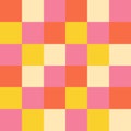 Colorful Retro Check Y2K Pattern