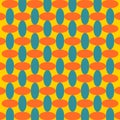 Retro Oval Geometric Autumn Y2K Pattern