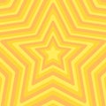 Yellow Orange Star Stripe Pattern