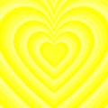 Psychedelic Illusion Hypnotic Stripe Yellow Heart Indie Pattern