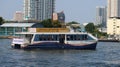 Shuttle boat goes up the Chao Phraya