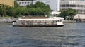 Shuttle boat goes up the Chao Phraya