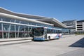 Shuttle bus at Cape Town Airport terminal S Africa Royalty Free Stock Photo