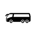 Shuttle bus icon simple flat vector illustration Royalty Free Stock Photo