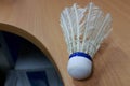 shuttlecock is a ball used in the sport of badminton Royalty Free Stock Photo