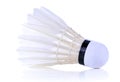 Shuttlecock  on white background Royalty Free Stock Photo