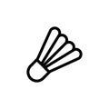 Shuttlecock icon. badminton symbol in trendy flat style Royalty Free Stock Photo