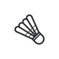 Shuttlecock icon. badminton symbol in trendy flat style