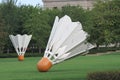 The Shuttlecock sculptures