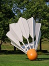 Shuttlecock Sculptures Nelson-Atkins Museum of Art Royalty Free Stock Photo