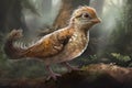 A Shuvuuia a small birdlike dinosaur with a range of calls.. AI generation