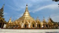 Shwe Dagon Pagoda At Yangon City Royalty Free Stock Photo