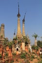 Pagodas of Shwe Indein 5 Royalty Free Stock Photo