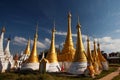 Shwe Inn Thein pagoda at Indein village, Inle Lake