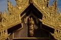 The Shwedagon Pagoda one of the most famous pagodas in the world the main attraction of Yangon. MyanmarÃ¢â¬â¢s capital city.