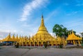 Shwedagon pagoda at Wat Suwan Khiri ,Ranong,Thailand.Replica of Royalty Free Stock Photo