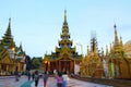 Shwedagon pagoda in Yagon, Myanmar Royalty Free Stock Photo