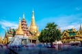 Shwedagon pagoda in Yagon, Myanmar