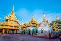 Shwedagon pagoda in Yagon, Myanmar