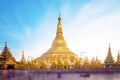 Shwedagon pagoda in Yagon, Myanmar