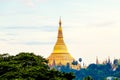 Shwedagon pagoda in Yagon, Myanmar