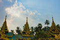 The Shwedagon Pagoda of Yangon, Myanmar Royalty Free Stock Photo