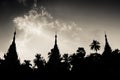 The Shwedagon Pagoda, Yangon, Mynamar Royalty Free Stock Photo